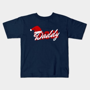 Snow Daddy with Xmas Hat Kids T-Shirt